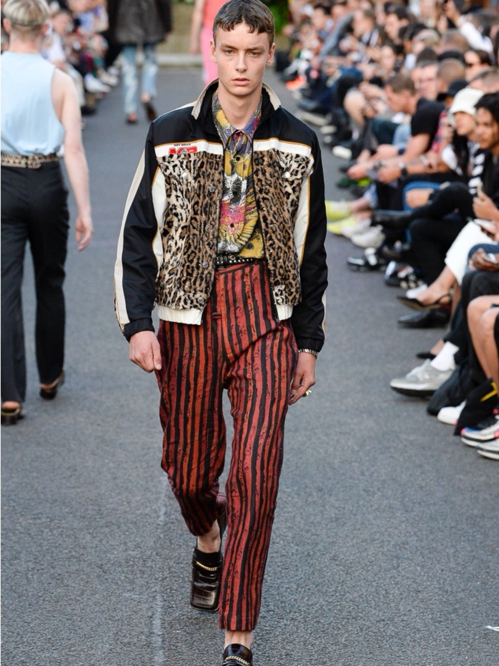 Martine Rose runway linen pants